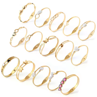 Bracelet manchette de créateur en acier inoxydable sans ternissure en or massif avec diffuseur Caractéristiques principales Bijoux de mode
