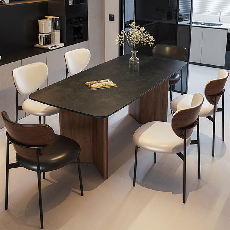 Table à manger simple (pieds en frêne de 4 cm d'épaisseur)