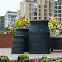 Pots de fleurs carrés multicolores les plus vendus, en argile fibreuse biodégradable, durables et légers, pour la plantation en extérieur