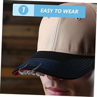 Nouveau 5 LED Head Clip Hat Light Lampe frontale Torche pour la pêche Camping Chasse Phare