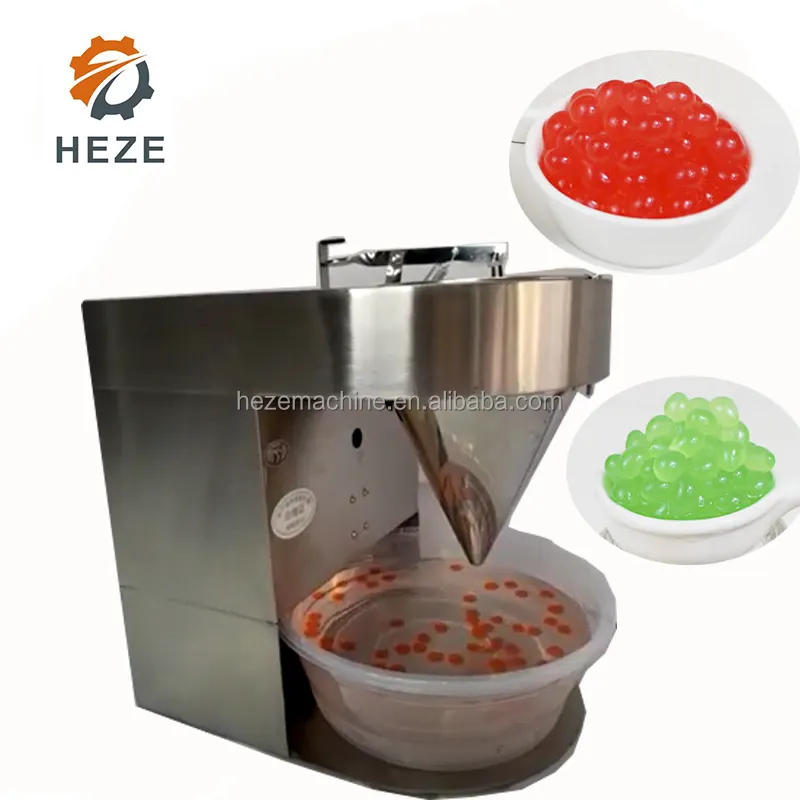 Linea di produzione di stampaggio di perle di tè a bolle automatico universale Popping Boba Jelly Ball Depositing Making Machine