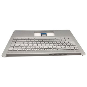 For HP Pavilion X360 14-DQ Silver Color Palmrest with Backlit <b>Keyboard</b> L88206-001 - Product Image 4