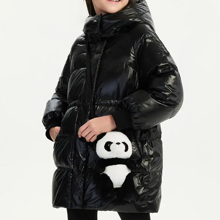 Individuelle Farbe Zusatzwolle Boutique schlichte Blase Daunenjacke Kleidung warmer Winter Kinder-Puffermantel