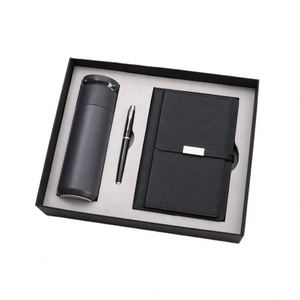 Promo Wholesale Business <b>A6</b> Refill Notepad Bottle Customizable Pu Leather A5 Notebook Gift Set With Pen, Thermal Mug and Usb - Product Image 5