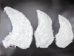 Commercio all'ingrosso di HS più basso <span class=keywords><strong>piume</strong></span> di ala di tacchino rosa bianco grande artigianato tinto vero e proprio angeli del partito Cosplay di Halloween per la vendita - Product Image 4