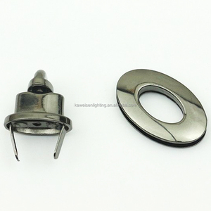 Fermoir ovale <span class=keywords><strong>en</strong></span> alliage <span class=keywords><strong>de</strong></span> zinc à <span class=keywords><strong>prix</strong></span> d'usine pour sacs à main et sacs à dos, finition brillante, boucles durables sans nickel - Product Image 6