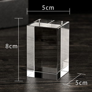 JY Khối Thủy Tinh Nhỏ Khắc Laser 3D Pha Lê K9 Bán Chạy Khối Thủy Tinh Nhỏ Thành Phần Hình Vuông Hình Vuông Hình Khối Trống - Product Image 6