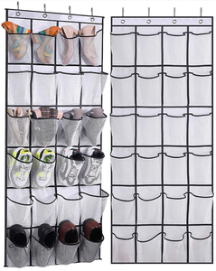 Cửa lưới Giày tổ chức 24 lớn vải Túi tủ quần áo phụ kiện lưu trữ Treo Giày móc áo - Product Image 2