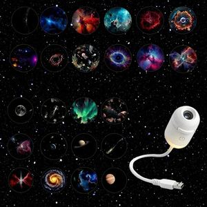 Galaxy Star Night <b>Light</b> Projector 2-in-1 Mini Portable LED 3 Replaceable Slides 360 Adjustable Brightness for Bedroom Home - Product Image 1