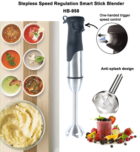 Mixeur Plongeant <span class=keywords><strong>avec</strong></span> Moteur en Cuivre Pur et Lame en Acier Inoxydable, Conception Anti-Éclaboussures, Vitesse Variable pour Usage Domestique - Product Image 3