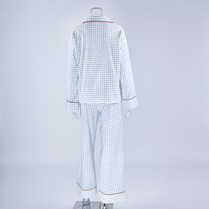 <span class=keywords><strong>Pigiama</strong></span> da <span class=keywords><strong>Donna</strong></span> QINSI in Cotone a Maniche Lunghe, Morbido <span class=keywords><strong>Completo</strong></span> a Quadretti con Bordi Decorativi per Primavera - Product Image 5