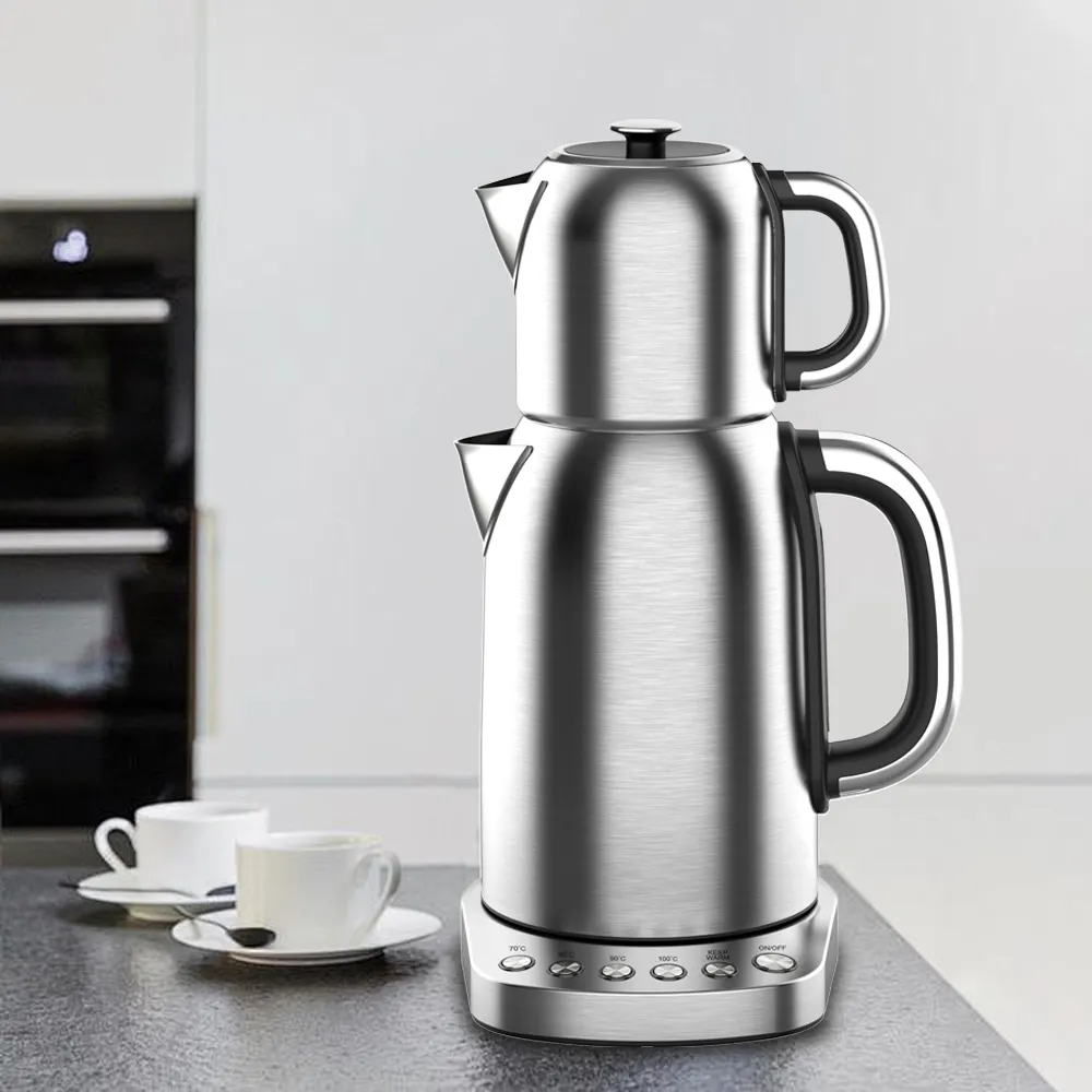 Nuovi elettrodomestici Smart tea maker turco 1,7 l bollitore elettrico in acciaio inox e teiera