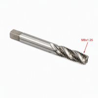 Wire Thread Insert Tap M8x1.25 HSS 6542 Right Hand Straight Spiral Flute Helical Coil Insert Tap Thread Repair Tool