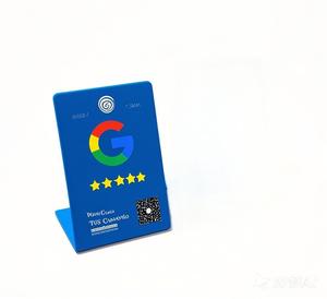 Tapfive <span class=keywords><strong>NFC</strong></span> biểu tượng tùy chỉnh PVC đứng mã QR không tiếp xúc kỹ thuật số thẻ kinh doanh cho khách sạn Phương tiện truyền thông xã hội Menu & Google xem xét - Product Image 1