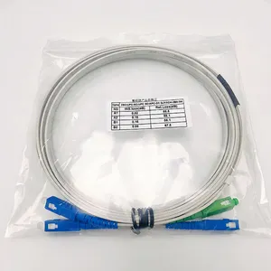 Kabel drop FTTH dalam ruangan 10m 2 core SC-SC mode tunggal 9/125 kabel patch serat FTTH
