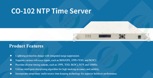 El <span class=keywords><strong>servidor</strong></span> de tiempo NTP de la serie proporciona diversas salidas de sincronización, como señales de satélite BeiDou/GPS de 1PPS, TOD, B(DC), NTP y 10MHz - Product Image 3
