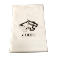 Sac en polyéthylène givré refermable personnalisé avec fermeture éclair pour l'emballage de vêtements, chaussettes, chaussures et autres articles de vente au détail