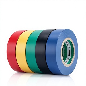 Cinta Aislante Eléctrica de PVC <span class=keywords><strong>Ilike</strong></span>, Rollo Grande, Resistente a Altas Temperaturas (80°C), Ignífuga, Impermeable, 20 Metros - Product Image 1