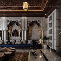 Canapé Majlis arabe de luxe Arabie Saoudite Style classique Maroc Majlis Meubles du Moyen-Orient
