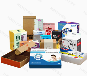 Boîtes d'emballage en carton robustes avec logo personnalisé pour cadeaux d'affaires, emballage de bonbons et de boissons, expédition et stockage - Product Image 3