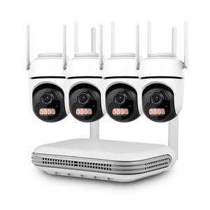 מערכת מצלמות אבטחה KERUI 3MP NVR, מצלמות <span class=keywords><strong>IP</strong></span> אלחוטיות, מצלמות אבטחה ביתיות, מצלמת רשת CCTV, ערכת NVR עם זיהוי פנים - Product Image 1