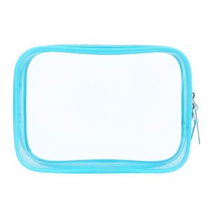 Customized <b>Transparent</b> Waterproof Make up <b>Bag</b> Portable PVC Plastic Cosmetic <b>Makeup</b> Zipper for Vacation Travel - Product Image 3