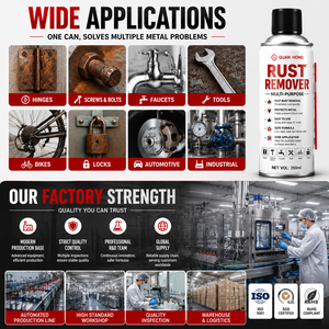Spray <span class=keywords><strong>lubrificante</strong></span> antiruggine QUANHONG, spray rimuovi ruggine in bomboletta da 100ml/200ml/300ml/400ml, spray <span class=keywords><strong>lubrificante</strong></span> multiuso - Product Image 3