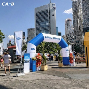 Arche d'entrée gonflable imperméable avec logo personnalisé imprimé numériquement et ventilateur intégré, 8-10 pieds, pour l'inauguration d'un magasin - Product Image 2