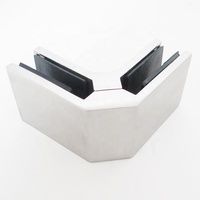 Support de fixation d'angle en verre à verre à 90 degrés, support de garde-corps en verre pour les designs de garde-corps d'escalier en acier