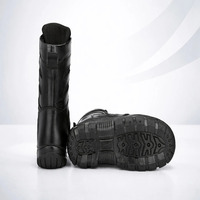 Bottes de sport montantes en jean pour homme, de qualité supérieure, à lacets, robustes, avec semelle antidérapante, durables, confortables et respirantes