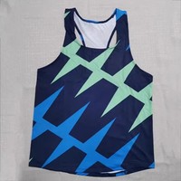 Chaleco para correr de secado rápido para hombre, ligero, ligero, para gimnasio, cómodo tejido de malla personalizado, camiseta para correr