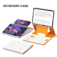 Clavier avec étui pour iPad Air 4e/5e génération 10,9 pouces/Air 11 (M2/M3/M4) /iPad Pro 2e/3e/4e génération 11 pouces (2020/2021/2022)