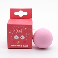 Jouets à mâcher interactifs SilverVine EVA pour chatons, lot de 3, balles en herbe à chat moelleuses, sons d'animaux réalistes, pour l'exercice des chatons et des chats