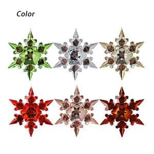 Tùy Chỉnh Mới Handmade Bông Tuyết Pha Lê Mặt Dây Chuyền Cây Giáng Sinh Acrylic Tuyết Treo Trang Trí Nhà Nguồn Cung Cấp Kỳ Nghỉ Trang Trí Nội Thất - Product Image 5