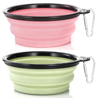 Bol de voyage pliable en silicone pour animaux de compagnie - Bol portable pliable pour nourriture et eau pour chat et chien, accessoires de randonnée en plein air