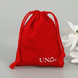 Bolsa de Algodón Natural con Cordón y Logotipo Impreso Personalizado, Bolsa Ecológica de Muselina con Cuerda de Algodón, Bolsa Pequeña para Secador de Pelo - Product Image 2