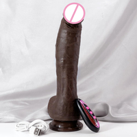 Realistischer Großer Dildo Vibrator mit Heizfunktion und Fernbedienung, G-Punkt-Stimulator aus Silikon, stoßender Vibrations-XXL-Dildo für Frauen