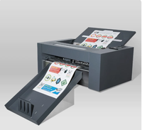 Cortadora de Etiquetas Automática con Alimentación de Hojas, Plotter de Corte Digital para Etiquetas y Cartulina A3 A4, Función de Corte de Contorno + Función de Plegado