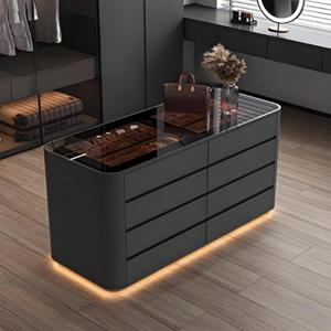 Mall đảo hiển thị truy cập Tủ LED ánh sáng nhiều lớp mỹ phẩm làm đẹp sản phẩm làm móng đứng hình dạng hiện đại MDF bệnh viện - Product Image 1