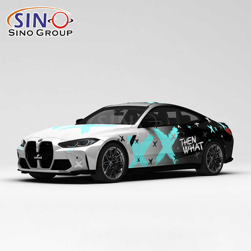 In Ấn Kỹ Thuật Số Tùy Chỉnh Thiết Kế Màu Sắc Thay Đổi Vinyl Foil Phim Hoạt Hình Texture Gradient Auto Wrap Vinyl