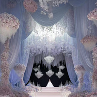 Personnalisé Fer Air Auditorium Plafond Décoration Mariage et Hôtel Lampe Disposition Lustres Pendentif Lumières Boule Suspension Lampe