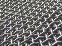 Maille de tamis vibrant en acier au manganèse 65Mn résistante à l'usure, maille de fil ondulé à haute résistance pour le criblage des agrégats de pierre en carrière