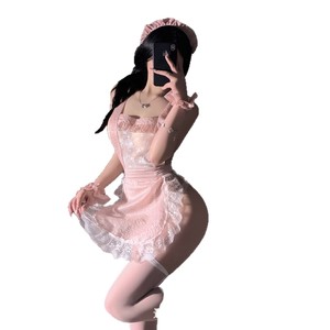 "Nighttime Lingerie Pure Desire Maid Set Sexy Lace Flirting Nightgown qqny Uniform Women" - Product Image 5