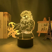 Lámpara Nocturna LED 3D de Anime, Decoración para Habitación de Jugadores, Luz Nocturna de Anime, Decoración para Dormitorio, Proyección de Galaxia, Cielo Estrellado