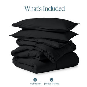 シンプルスタイル3点セット ポリエステル詰め物掛け布団セット 低刺激性ソフト寝具セット、洗濯機洗い可能、カスタムロゴ入り - Product Image 5