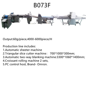 Otomatik ekmek hamur kalıp makinesi/fırın haddeleme kruvasan dolum makinesi yufka açma makinesi fabrika kullanımı için - Product Image 3