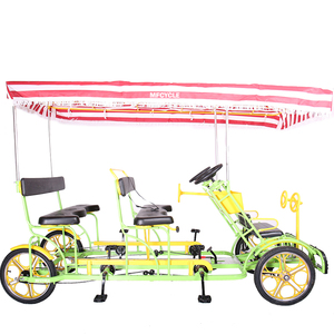 Vélo à pédales à quatre <span class=keywords><strong>roues</strong></span> pour 4 personnes, idéal pour les parcs d'attractions, les sites touristiques et les trajets familiaux, disponible à la location - Product Image 6