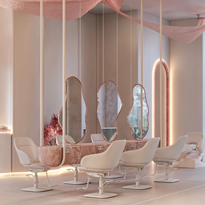 Factory Direct Nail Salon Station with LED Lighting | Wholesale Beauty Salon Furniture & Commercial Spa Shop Fitting - Product Image 1