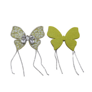 Decoraciones de Borlas con Pedrería de Mariposa Hz, Cadena de Diamantes, Accesorios para Teléfonos Móviles, Adornos para Ropa y Tocados - Product Image 5