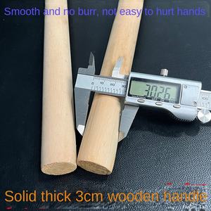 Red <span class=keywords><strong>de</strong></span> Pesca con Mango <span class=keywords><strong>de</strong></span> Madera Maciza, Resistente y Duradera, Hecha a Mano, Sin Nudos, para Pesca al Aire Libre - Product Image 5